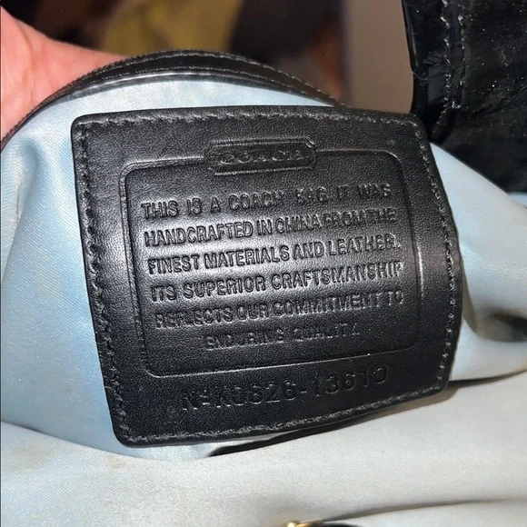 Coach Kisslock Canvas and Patent Leather Black Purse - Picture 4 of 8